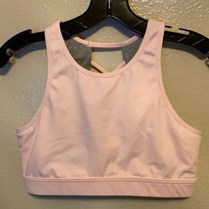 Vullsport powder pink sports bra